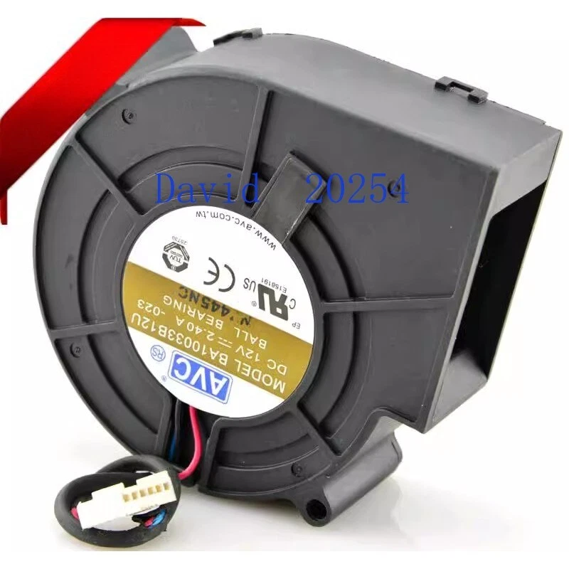 AVC 9733 Oven blower fan Ball 12V 2.4A BA10033B12U 3-wire 3PIN port - Image 2 of 4