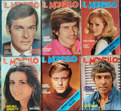 Lot De 7 Photos Cartes Postales 'Il Monello' 1974 – Joueurs équipe D'Italie
