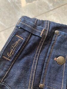 Authentic Louis Vuitton Denim Monogram jeans pants Logo patch RARE VGC Sz 36FR | eBay