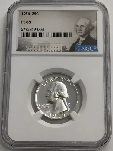 1956 Washington Quarter 25C NGC PF68
