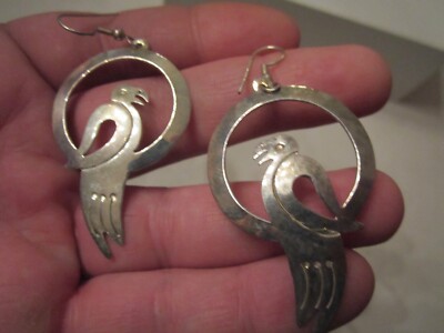 STERLINGSILBER PAPAGEI VOGEL DESIGN OHRRINGE - SC-10