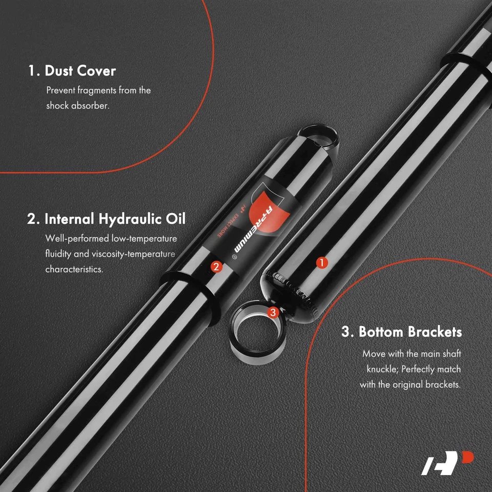 2 Amortiguadores traseros para Chevrolet W4500 Tiltmaster GMC W4500 delantero Isuzu NPR Foto 3 de 4