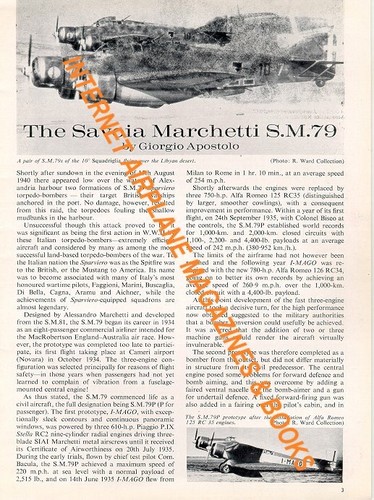AIRCRAFT PROFILE 89 WW2 ITALY SAVOIA MARCHETTI S.M.79 TRIMOTOR BOMBER HUNCHBACK - Picture 3 of 3