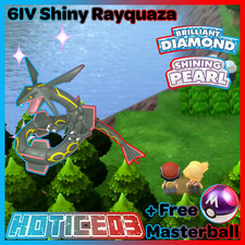 6IV Shiny Rayquaza Pokemon Brilliant Diamond Shining Pearl