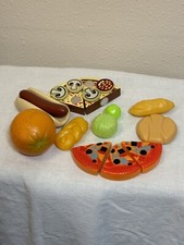 Child Plastic Play Kitchen Food 13 Pieces Mixed Brands