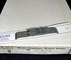 1940's Military ISSUE WW2 16mm 5/8" 1 Piece Watchband Gold Buckle GUSS B1BB