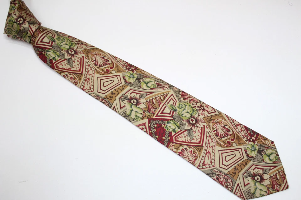 Corbata de seda FRATELLI RUSSO hecha en Italia F50022 Foto 2 de 4