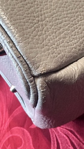 Damen Große Handtasche Grau Echt Leder Guterhaltene Zustand - Bild 14 von 24