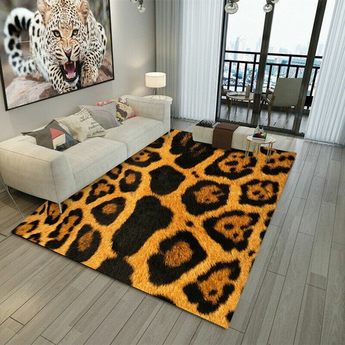 Animal Print Fußmatte Teppich Tiger Leopard Teppich Wohnzimmerteppich Flurläufer Carpet - Bild 17 von 120