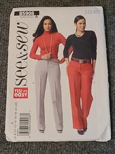 SEE & SEW Sewing Pattern UNCUT B5908 Misses Petite Pants Size A 6-22