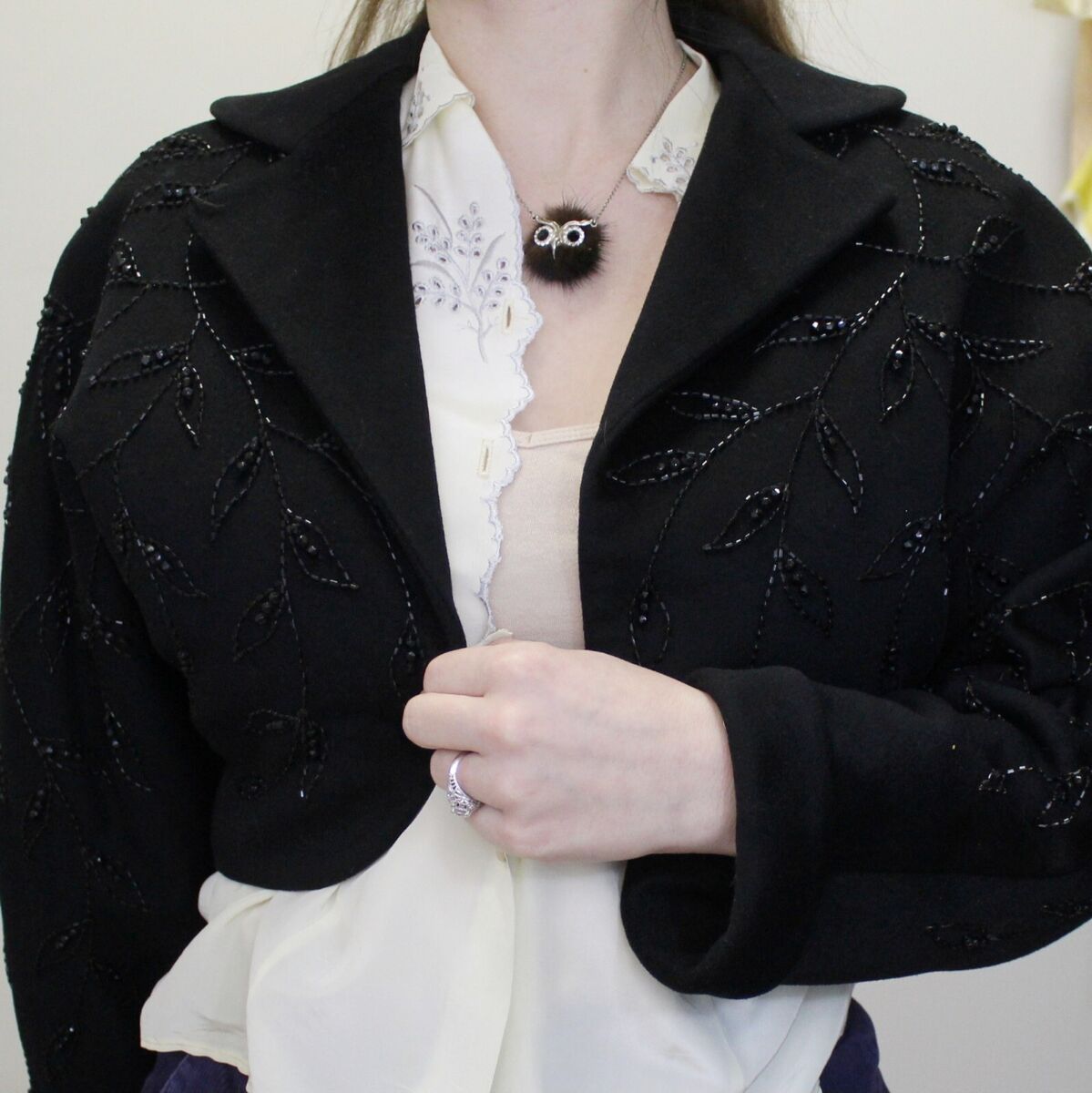 【mnem】Melfi Bolero Jacket Leather Bolero | Madonna & Co