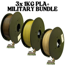 Major Filamente 3X 1KG PLA+ ROLLEN | MILITÄR KONVOLUT