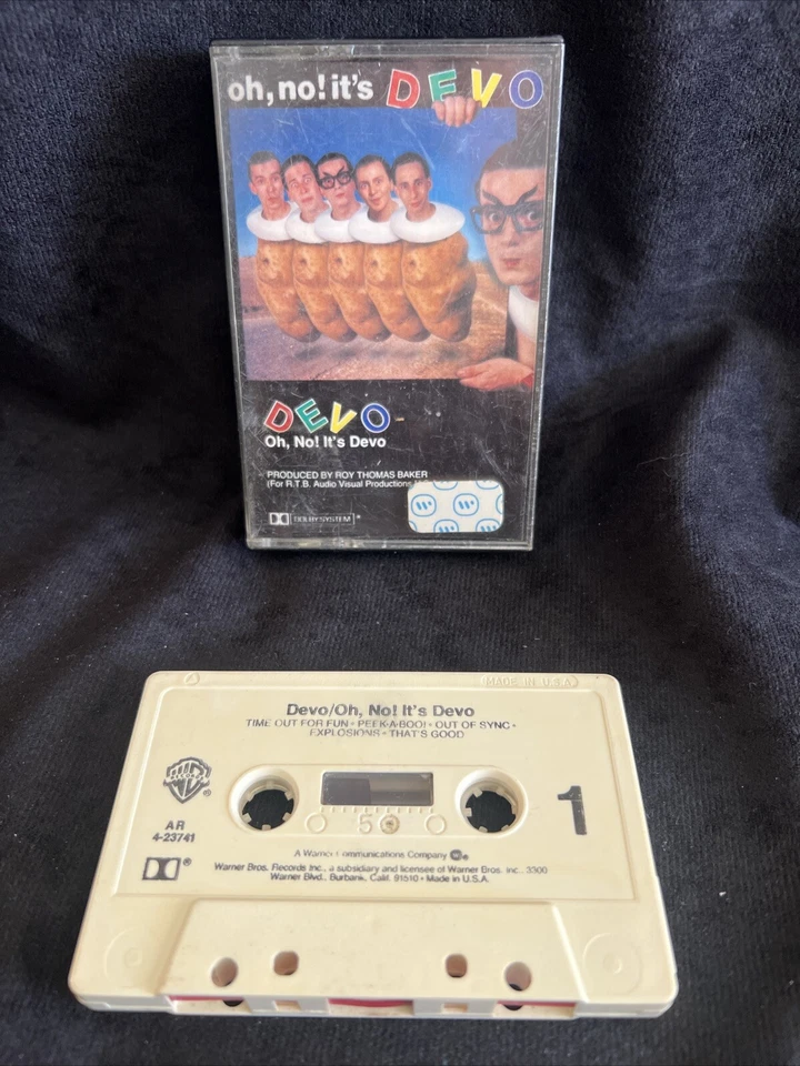 DEVO Oh, No! It's DEVO Cassette Tape 1982 New Wave Vintage Tested Works Great - Image 3 of 4