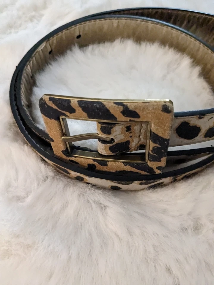 Nine West 豹纹真皮麂皮绒 S 码 — 第 4/4 张图片