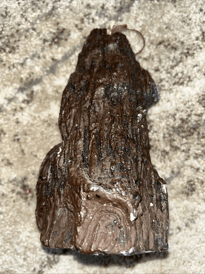 Vela tallada vintage Old Man, Father Time in the Tree, Wizard, Fantasy, 1978 Foto 3 de 4