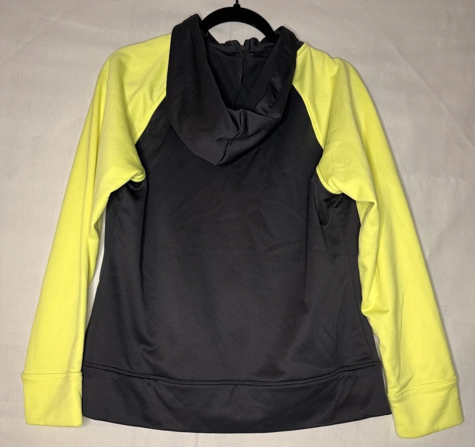 Sudadera con capucha deportiva para mujer Danskin Now gris amarillo estilo DL33T-341 talla grande 12-14 Foto 2 de 4