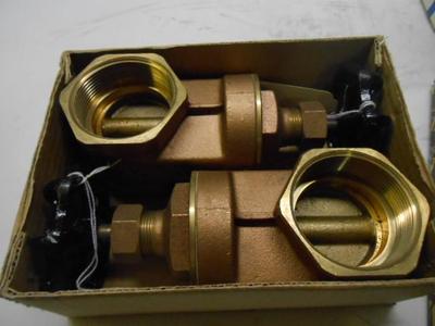 LEGEND T-401 2'' GATE VALVE, BRASS, THREADED (BOX OF 2)