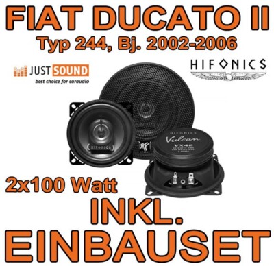 Fiat Ducato II 244   HIFONICS LAUTSPRECHER BOXEN SET PAAR Armaturenbrett AUTO 