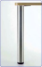 PATA DE MESA CAMAR, DIÁMETRO 2-3/8", ALMENDRA, ALTURA 28"