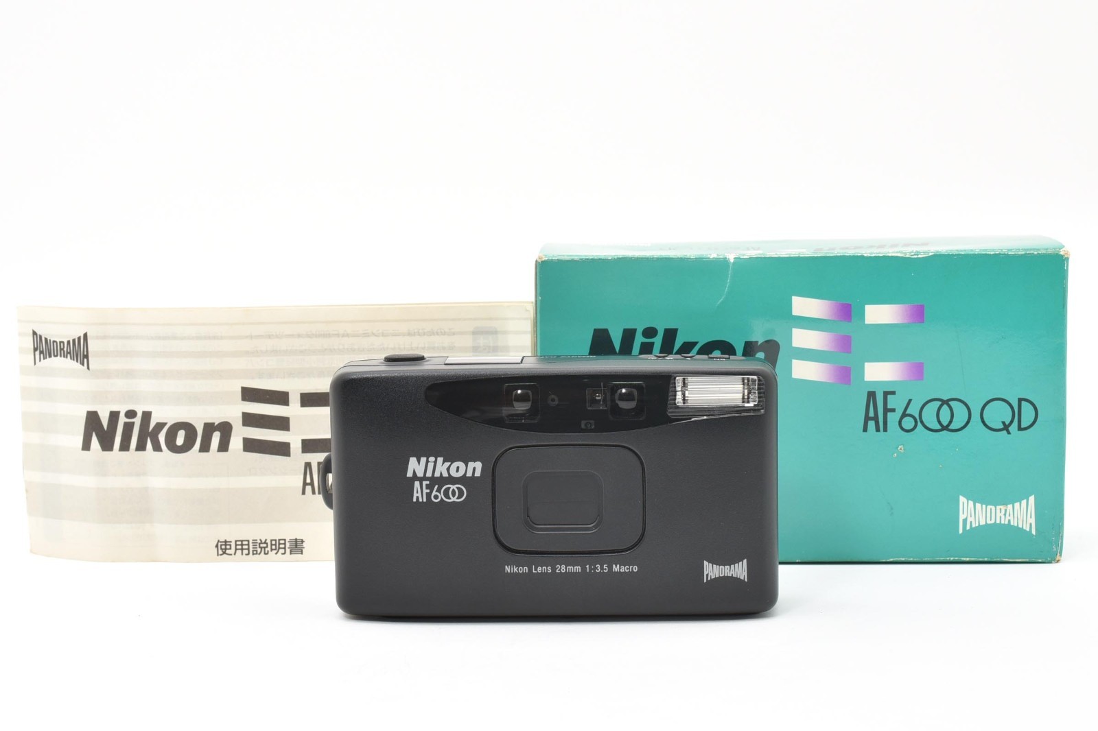 Nikon AF600 Panorama 35mm Point & Shoot Film Camera w/BOX  [EXC++] JAPAN E3278