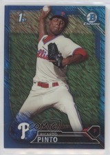2016 Bowman Chrome Prospects Blue Shimmer Refractor Ricardo Pinto #BCP248 0l1