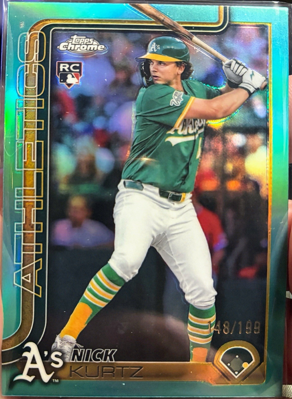 Nick Kurtz 2025 Topps Chrome Update Series Base #USC178 Teal Refractor 299