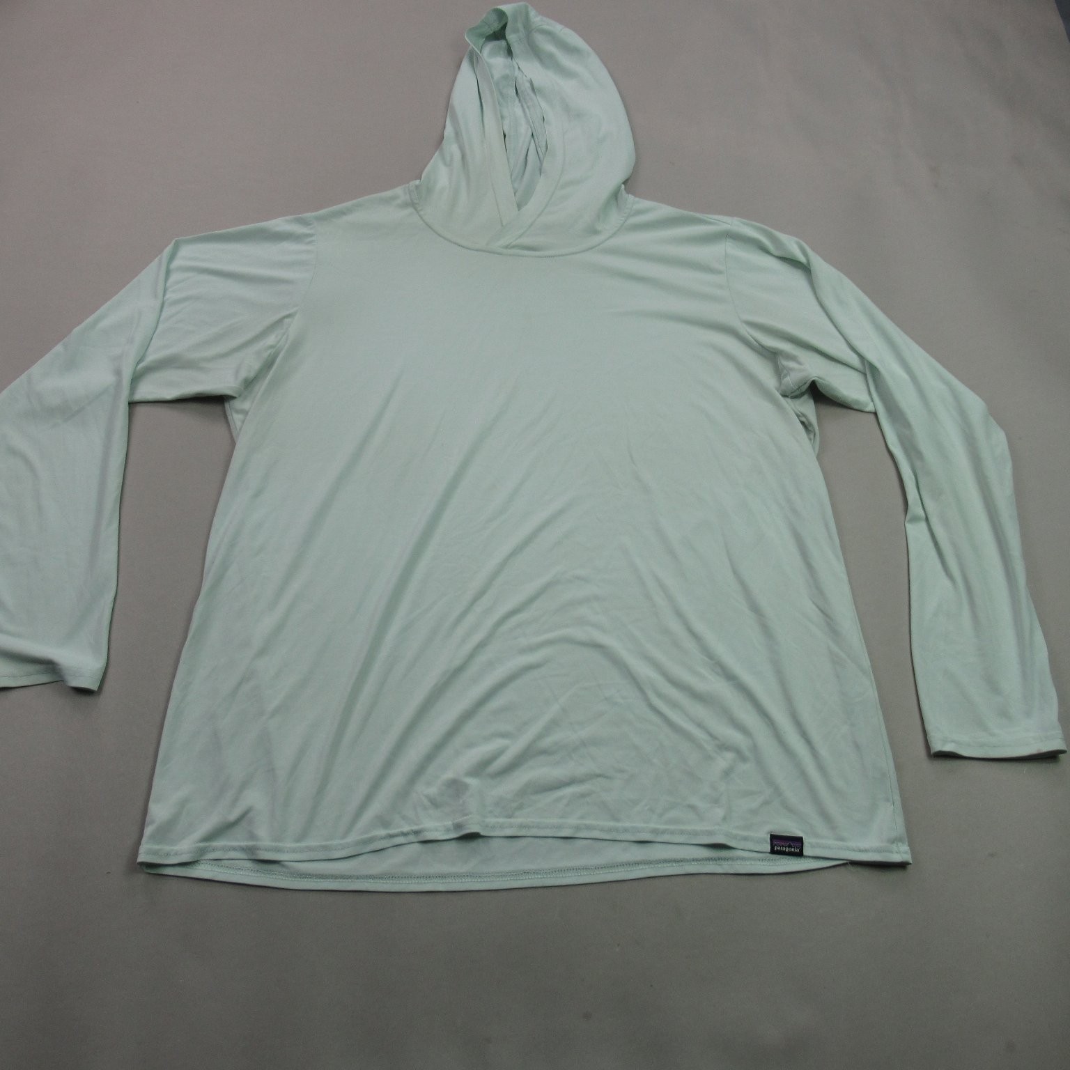 Patagonia Capilene Cool Daily Sudadera con Capucha Para Hombre XL Manga Larga Rendimiento Camisa Como Nueva