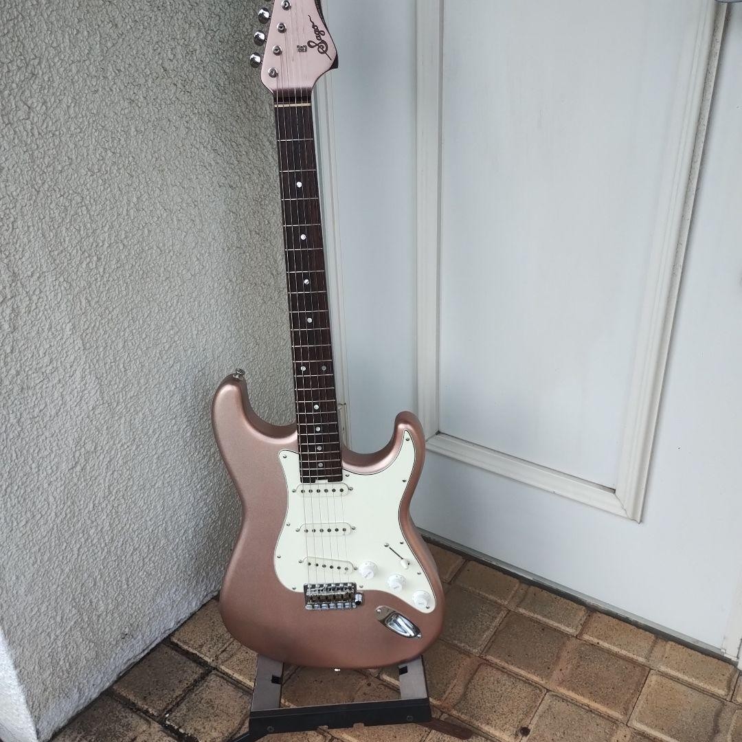 Electric Guitar SAGO Classic Style S Burgundy Mist Custom with