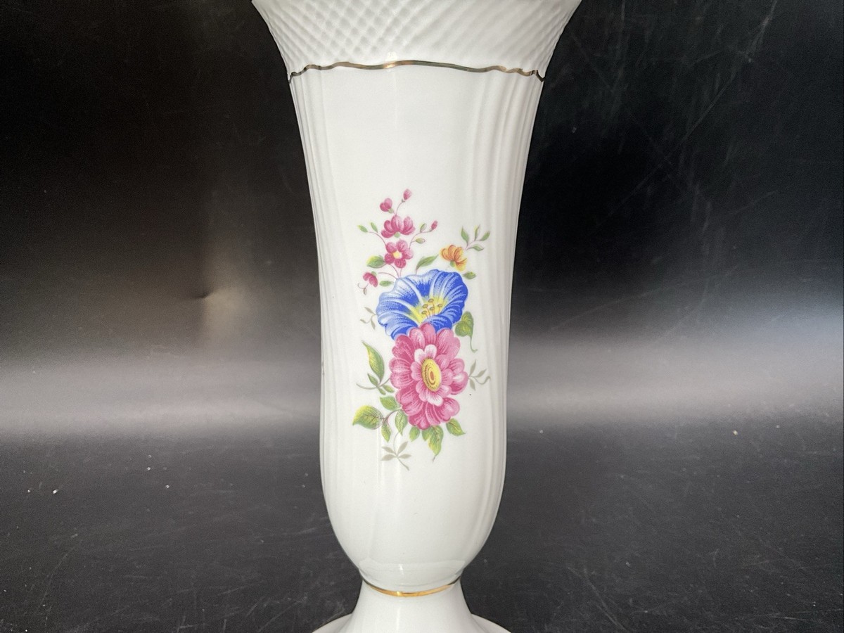 VTG 1992 Hollohaza Hungary 8 1/2” Tall Porcelain Vase | eBay