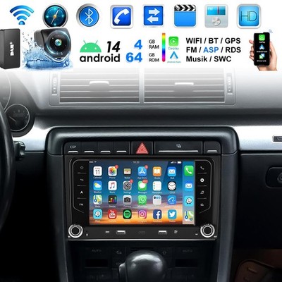 Für Audi A4 8E 8H B6 B7 2000-2009 Android 14 Autoradio GPS Navi WIFI DAB Carplay