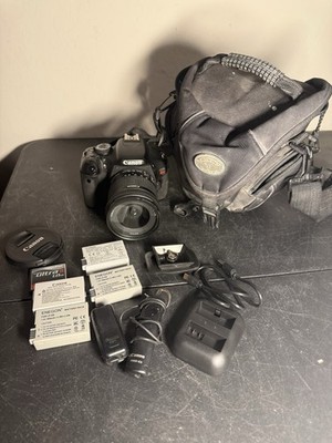 Canon EOS Rebel T3i 18.0MP Digital SLR DSLR Camera with Extras Tested Works