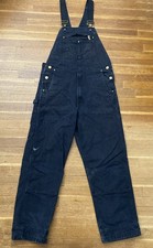 Carhartt Duck Bib Overalls Relaxed Fit Men  s 34x29 R01-M Black Fade Flaw India