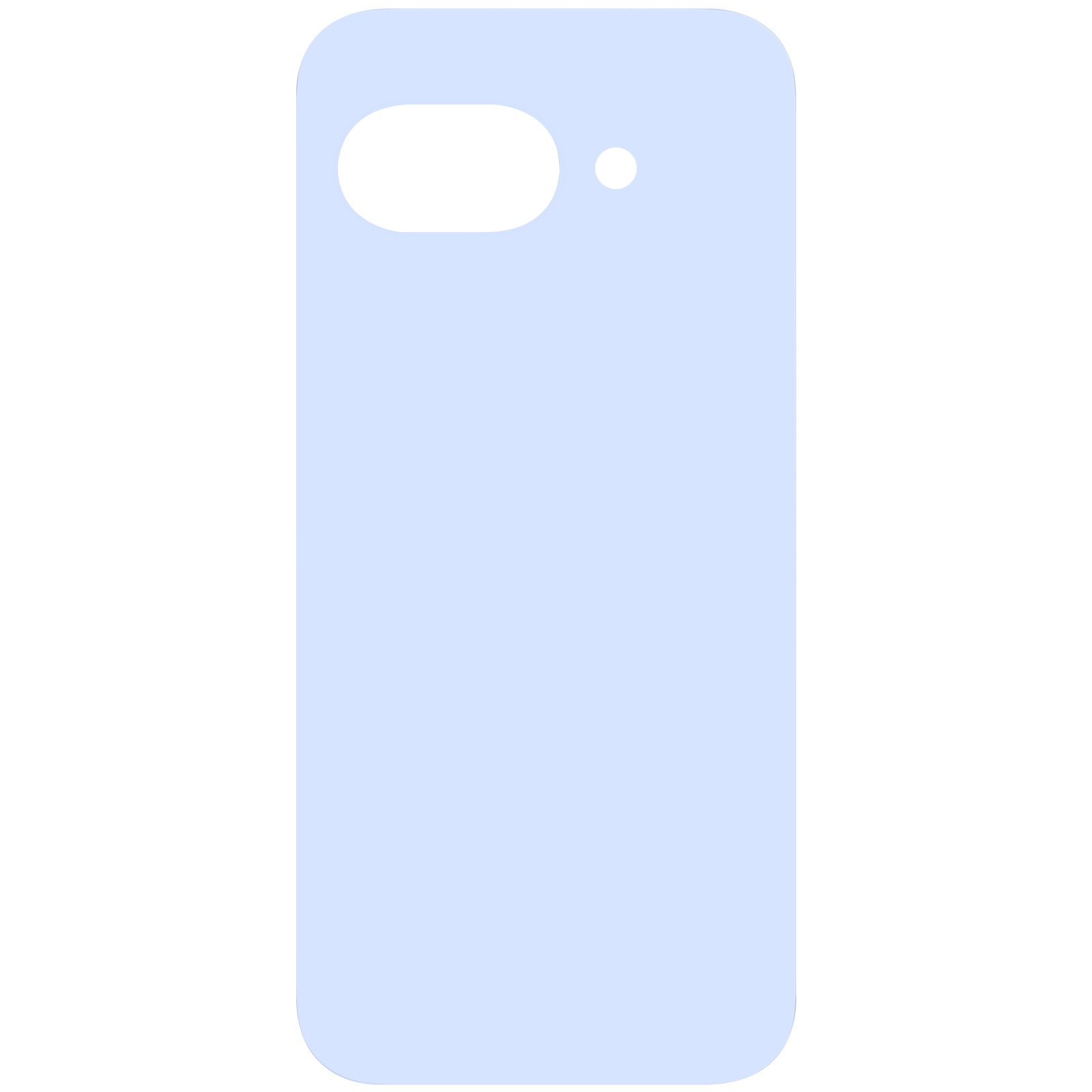 Vitre arrière Google Pixel 9A Clappio bleue pour remplacement de châssis abîmé