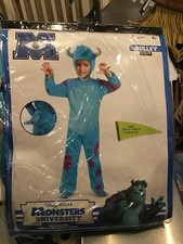 Disney Pixar Monstruos Universidad Niño Disfraz Sulley Niño Talla Grande 4-6 -Nuevo
