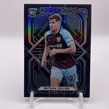 2021-22 Panini Obsidian Nathan Collins Silver Etch Rookie RC /105 #81