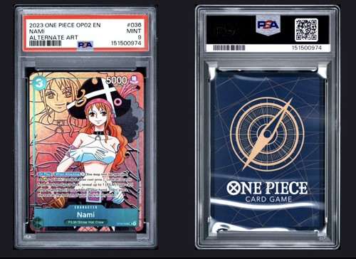 Nami (Alternate Art) graded PSA 9 for sale on eBay