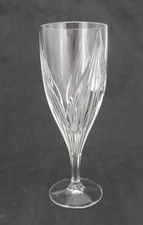 One Gorham Crystal 'PRIMROSE' Iced Tea Glass Goblet Petal Pattern 8.5" High