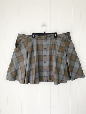 Torrid Outlander Fraser Tartan Plaid Skater Mini Skirt Grunge Cosplay Sz 4X