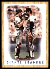 Giants Leaders 1987 Topps #231 Giants MLB READ FREE SHIPPING AutographDen