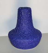 fat lava silberdistel vase Ultramarinblau 70er Jahre