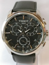 Montre Tissot Couturier Chronographe Automatique Homme 43mm Acier Noir - Occasion Très Bon état