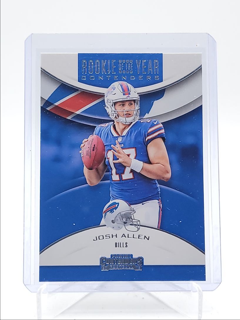 JOSH ALLEN 2018 CONTENDERS ROOKIE OF THE YEAR FOOTBALL BILLS RC Q5918