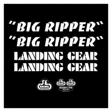 SE Bikes Big Ripper White Decal Set | Genuine Graphic Stickers for BMX &
