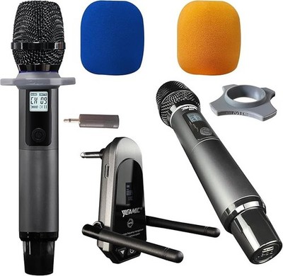 YEAMIC SA310 Wireless Microphone System UHF Dual Handheld Karaoke - NIB