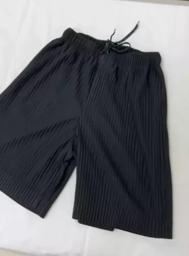 Japan Homme Plisse Pleated Shorts - Black - Men Issey Miyake JF148