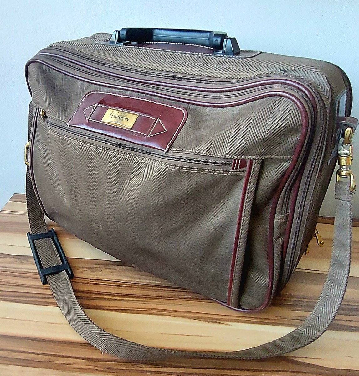 Stunning Liberty Fabric Lined Laptop Case Travel Bag Holdall