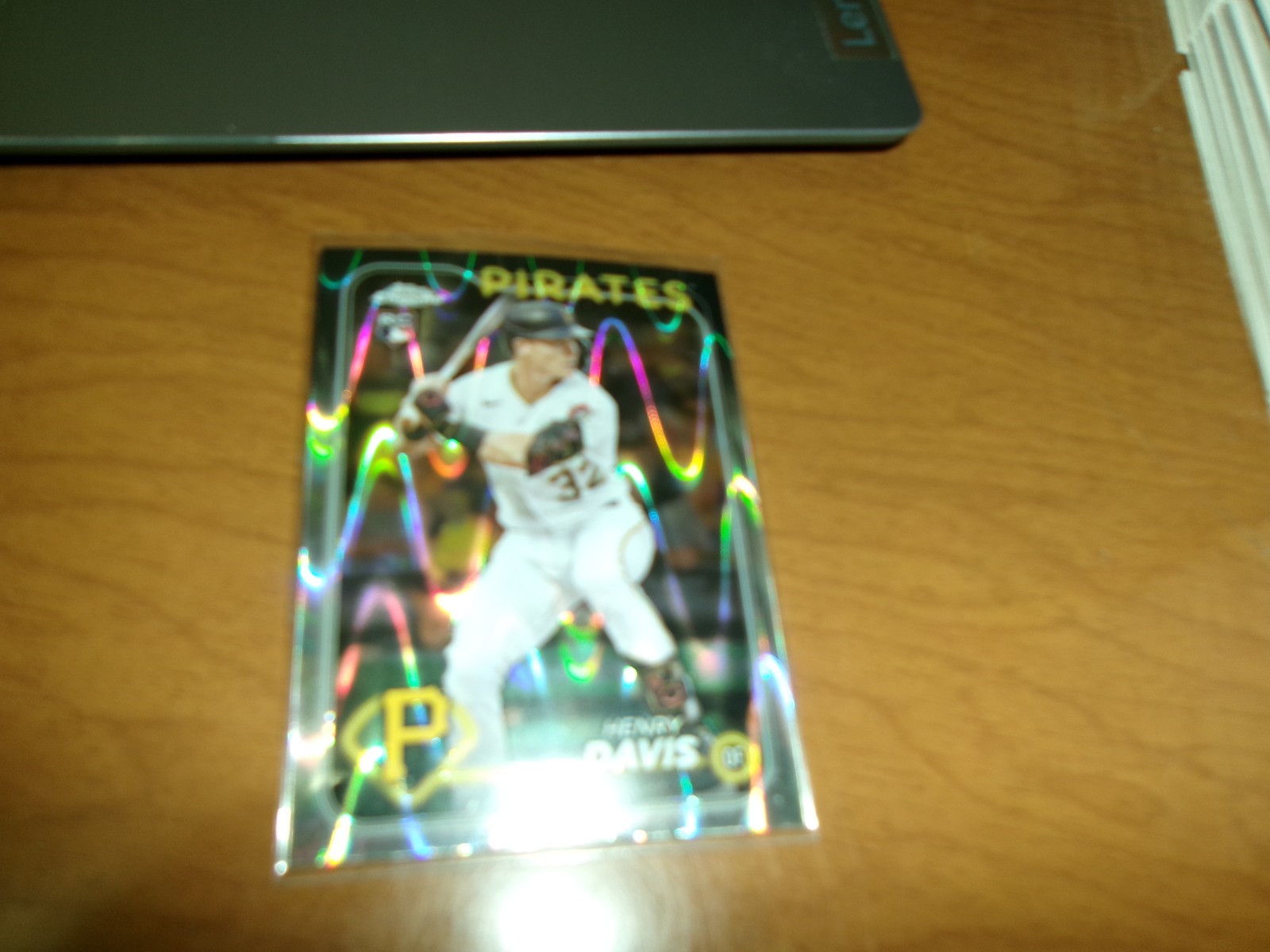 2024 TOPPS CHROME RAYWAVE REFRACTOR ROOKIE # 260- HENRY DAVIS- PIRATES