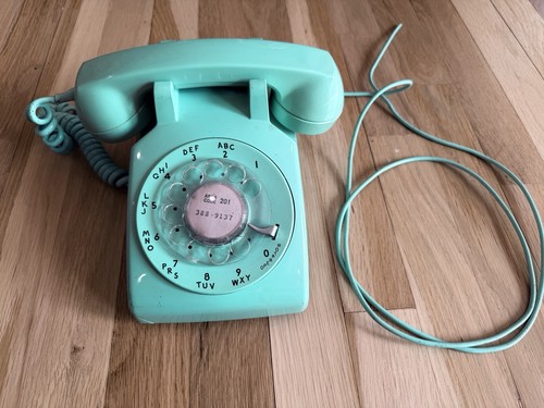 Vintage Baby Blue Western Electric C/D 500 Rotary Phone Bell System 1971