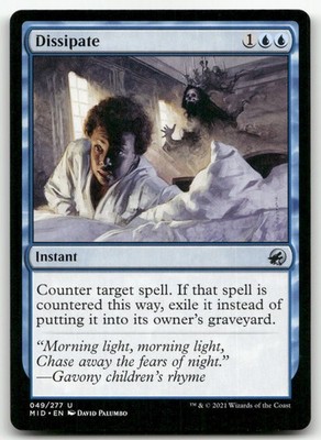 Dissipate #49 (NM) Midnight Hunt MID Magic MTG