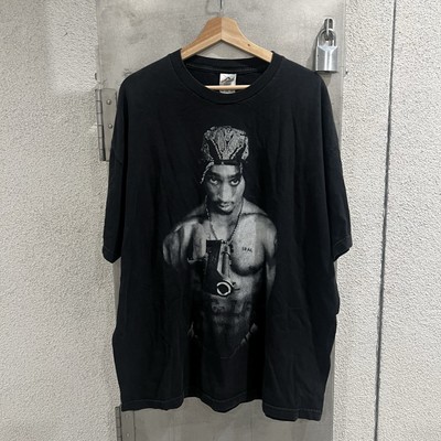 Vintage 2pac Rare Blackout Gun Rap Tee Shirt Size XXL